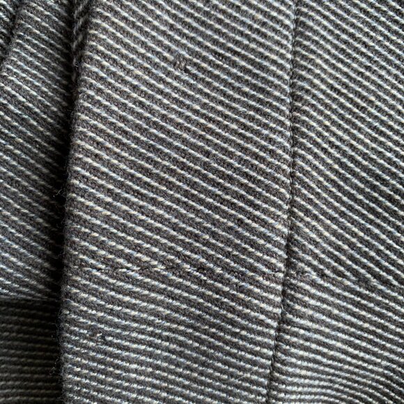 Akris Punto Beige Brown Cream Diagonal Stripe One Button Blazer Jacket - Wool  8 - Picture 15 of 16